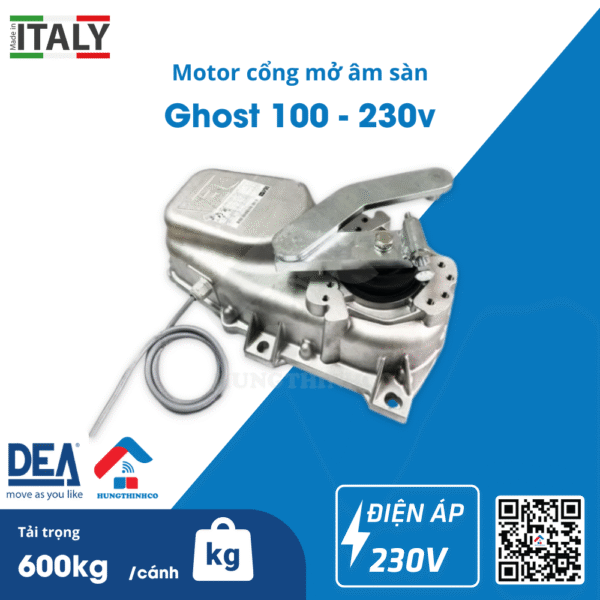 Motor cổng âm sàn Dea Ghost 100-230v