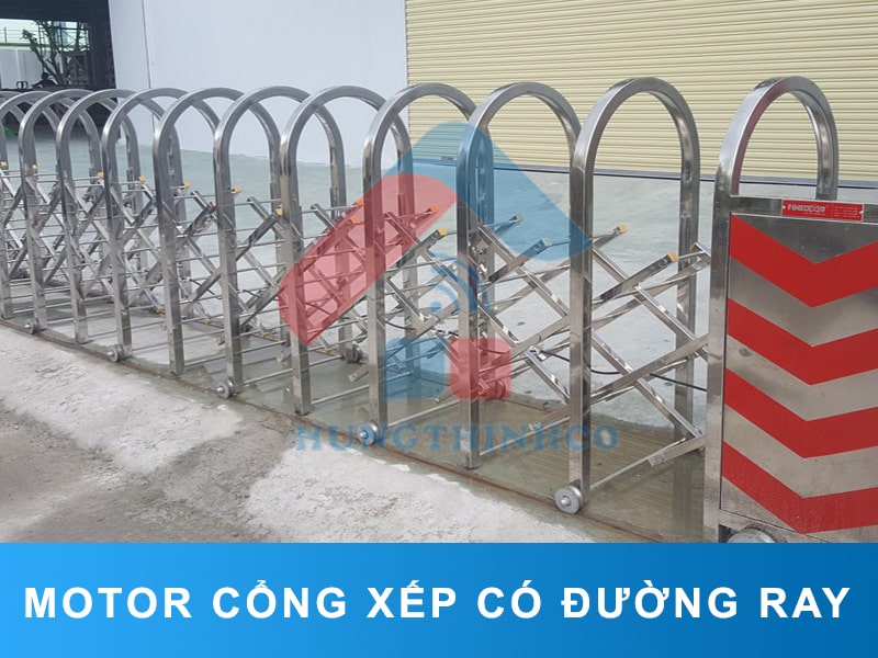 Motor cổng xếp 2 ray